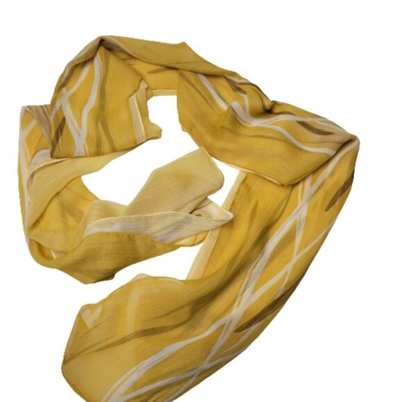 Yellow Scarf, Rectangular Scarf - NEW - Picture 2 of 3